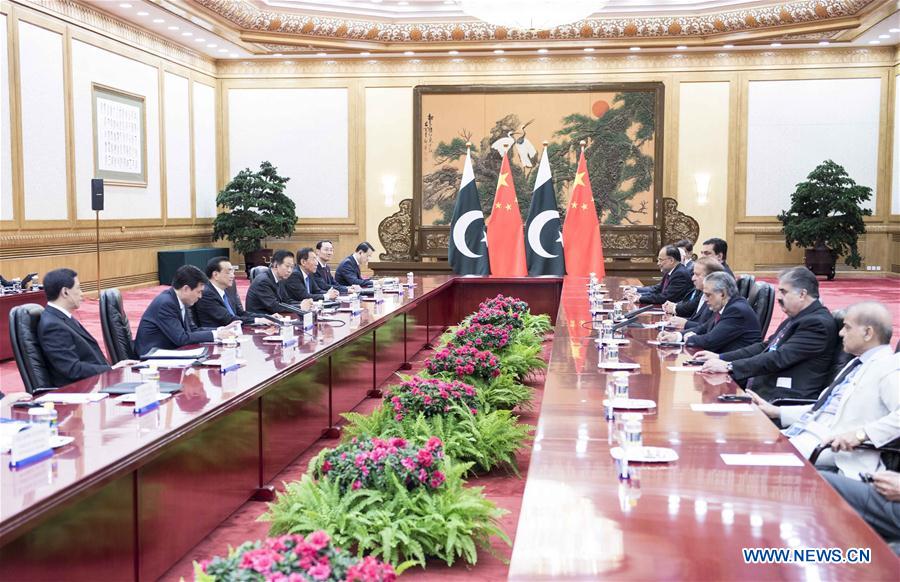 (BRF)CHINA-PAKISTAN-LI KEQIANG-SHARIF-MEETING (CN)