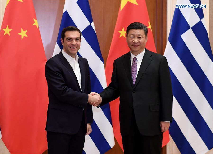 (BRF)CHINA-GREECE-XI JINPING-TSIPRAS-MEETING (CN)