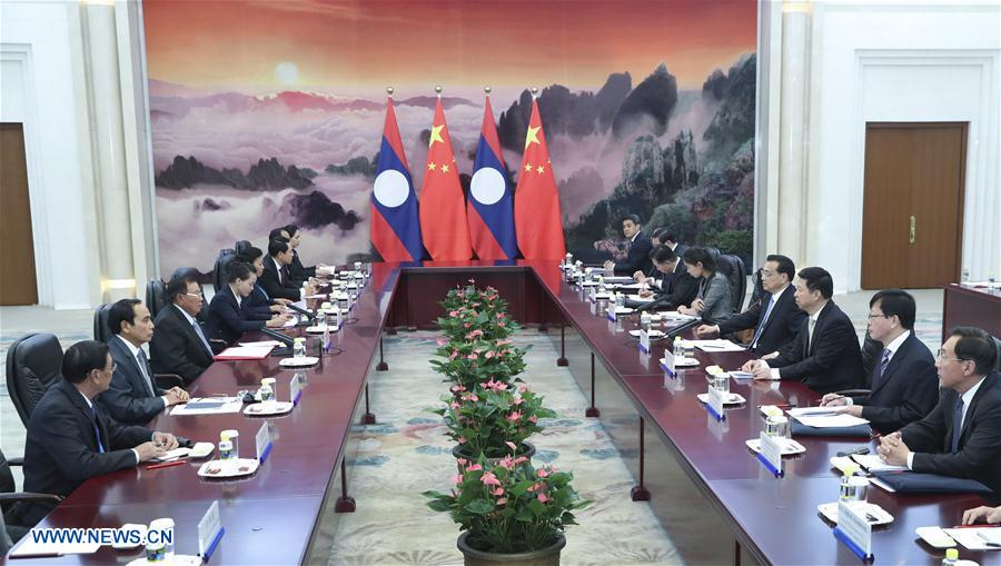 (BRF)CHINA-LAOS-LI KEQIANG-BOUNNHANG-MEETING (CN)