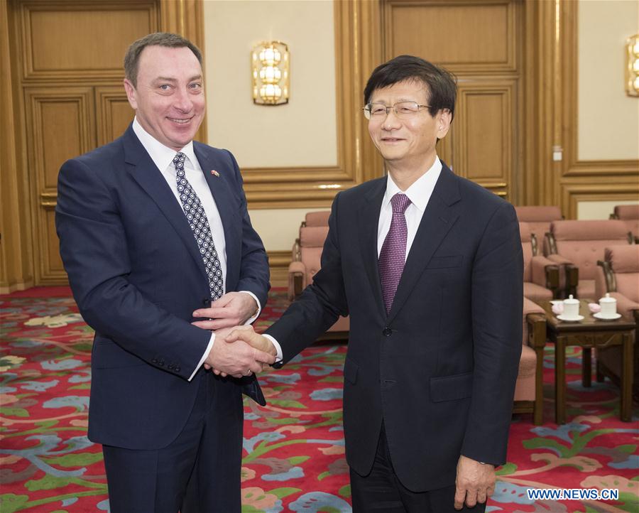 CHINA-BEIJING-MENG JIANZHU-BELARUS-MEETING(CN)