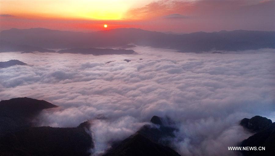 CHINA-SHAANXI-SCENERY-CLOUD SEA (CN)