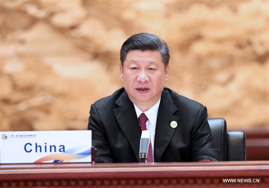 (BRF)CHINA-BELT AND ROAD FORUM-LEADERS' ROUNDTABLE SUMMIT-XI JINPING (CN)