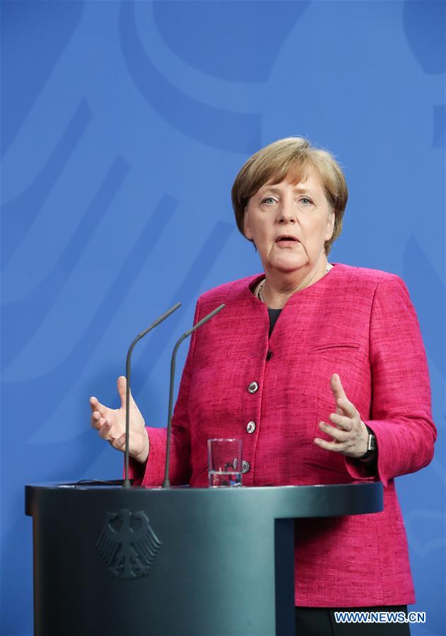 GERMANY-BERLIN-CHANCELLOR-FRANCE-PRESIDENT-PRESS CONFERENCE