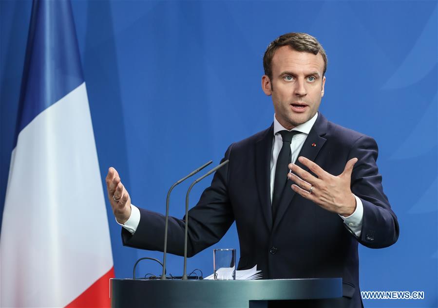 GERMANY-BERLIN-CHANCELLOR-FRANCE-PRESIDENT-PRESS CONFERENCE