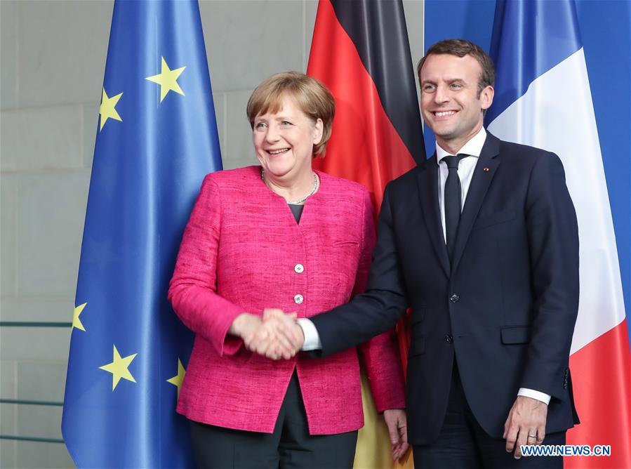 GERMANY-BERLIN-CHANCELLOR-FRANCE-PRESIDENT-PRESS CONFERENCE