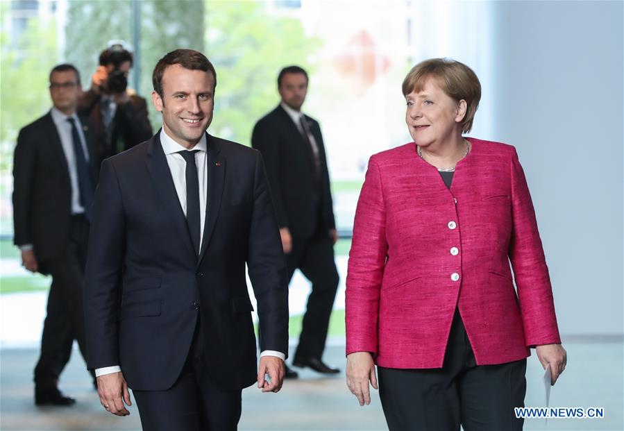 GERMANY-BERLIN-CHANCELLOR-FRANCE-PRESIDENT-PRESS CONFERENCE