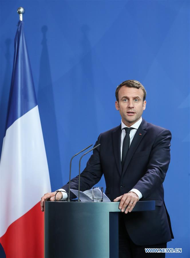 GERMANY-BERLIN-CHANCELLOR-FRANCE-PRESIDENT-PRESS CONFERENCE