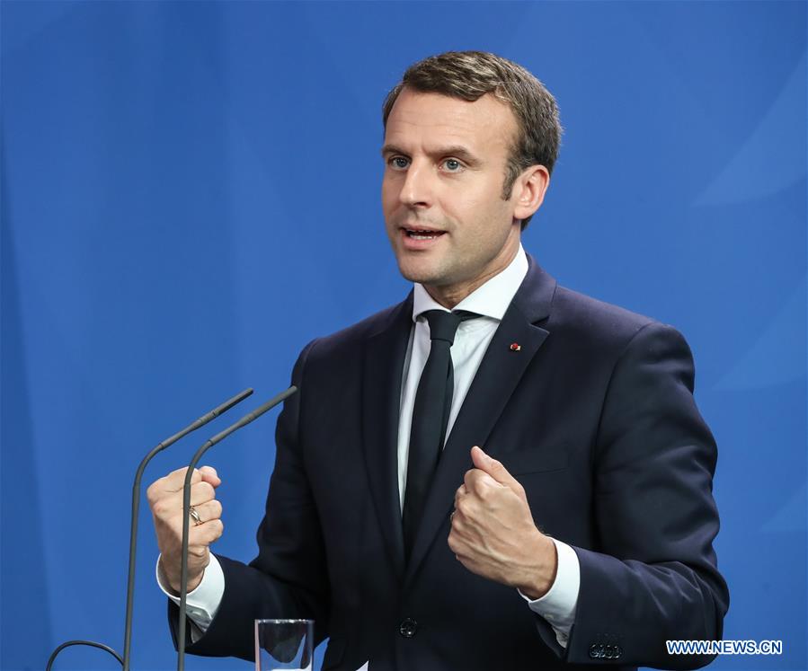 GERMANY-BERLIN-CHANCELLOR-FRANCE-PRESIDENT-PRESS CONFERENCE