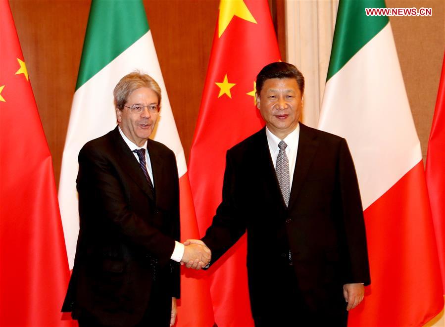 CHINA-BEIJING-XI JINPING-ITALIAN PM-MEETING (CN)