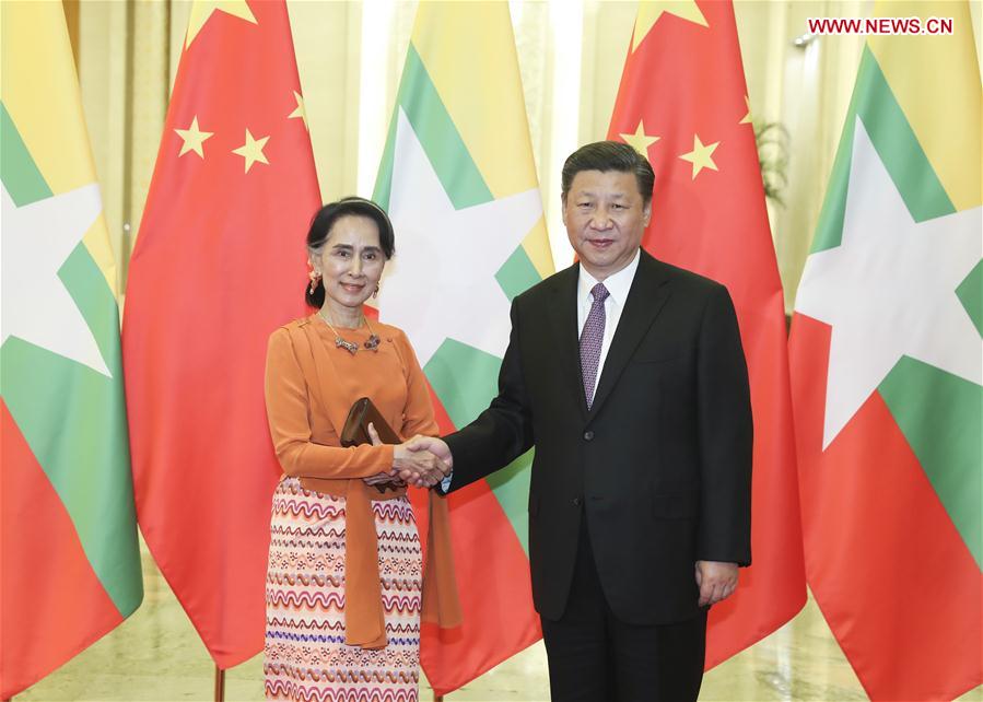 CHINA-BEIJING-XI JINPING-MYANMAR-MEETING (CN)