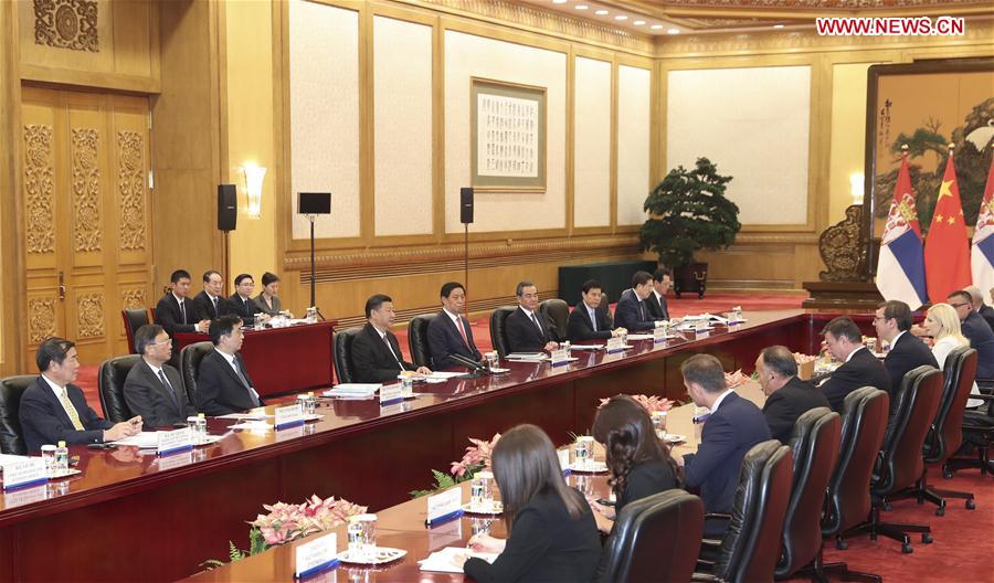 CHINA-BEIJING-XI JINPING-SERBIA-MEETING (CN)