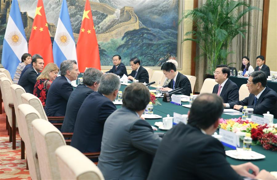 CHINA-BEIJING-ZHANG DEJIANG-ARGENTINA-MEETING (CN) 