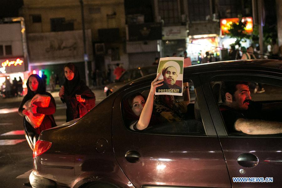 IRAN-TEHRAN-ELECTION-ROUHANI-CELEBRATION