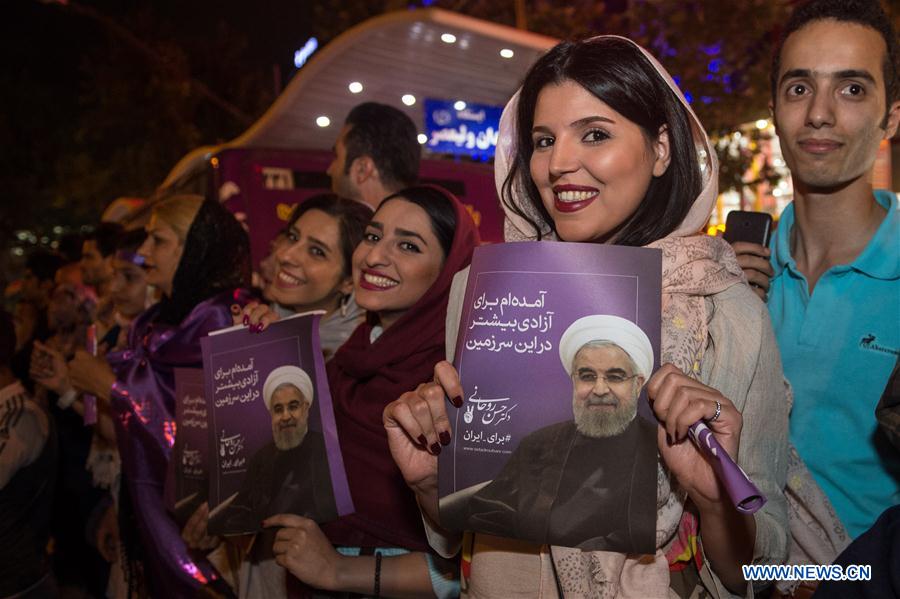 IRAN-TEHRAN-ELECTION-ROUHANI-CELEBRATION