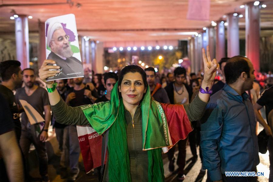 IRAN-TEHRAN-ELECTION-ROUHANI-CELEBRATION