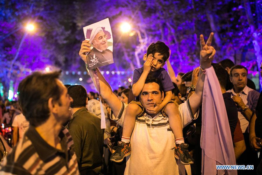 IRAN-TEHRAN-ELECTION-ROUHANI-CELEBRATION