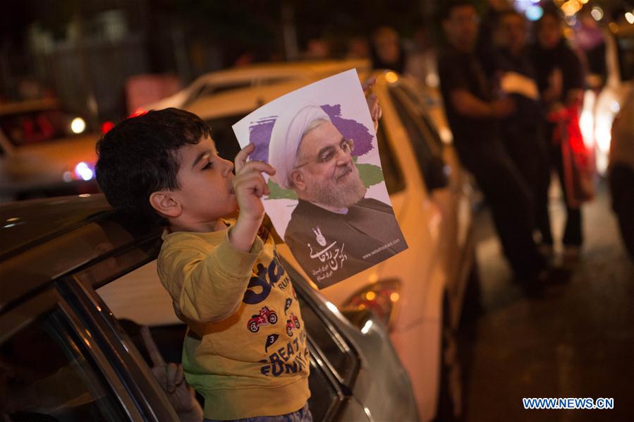 IRAN-TEHRAN-ELECTION-ROUHANI-CELEBRATION