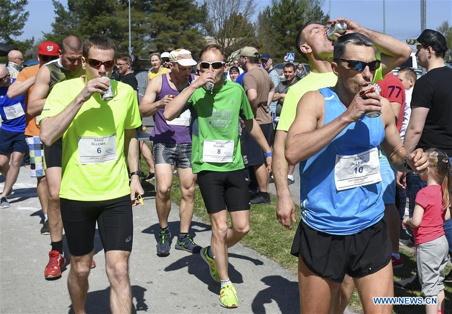 (SP)ESTONIA-SAKU-BEER MILE RUN