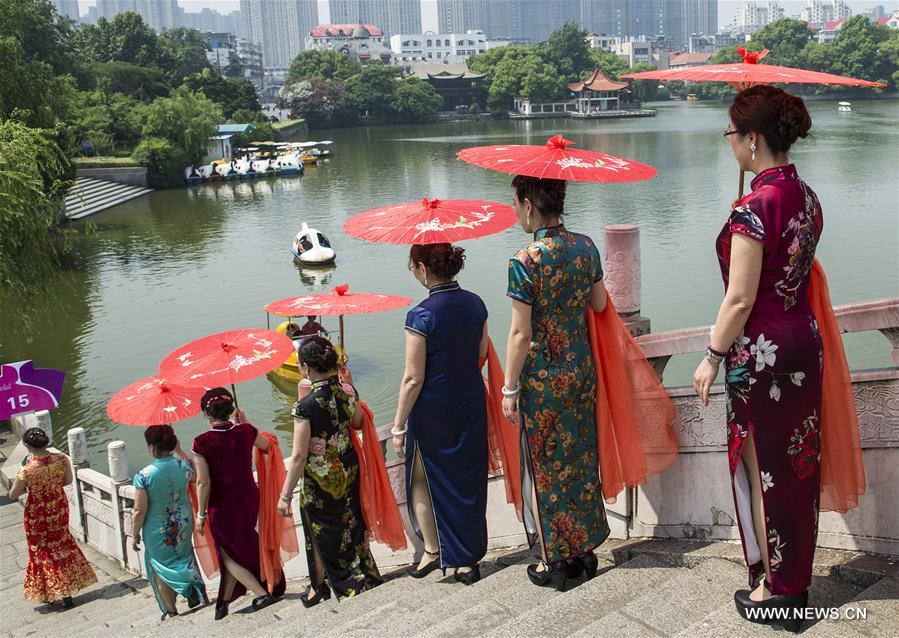 #CHINA-ANHUI-WUHU-CHEONGSAM SHOW (CN)