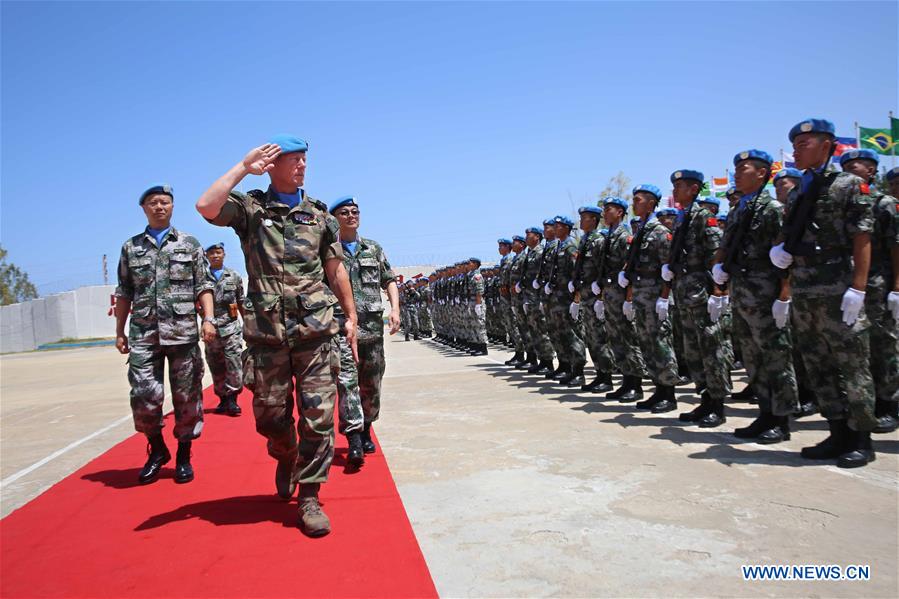 LEBANON-HINNIEH-CHINESE PEACEKEEPING OPERATION FORCE-TRANSFER OF AUTHORITY-CEREMONY