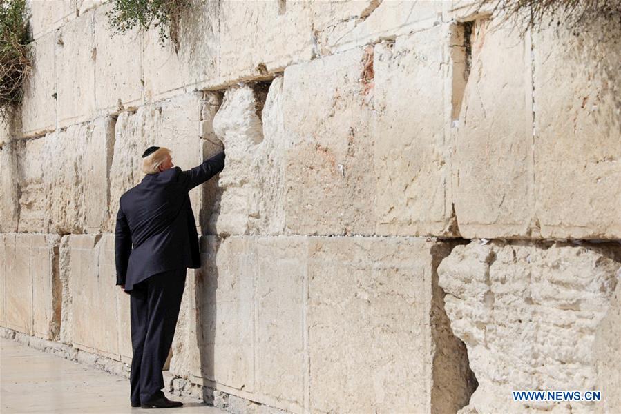 MIDEAST-JERUSALEM-WESTERN WALL-TRUMP-VISIT