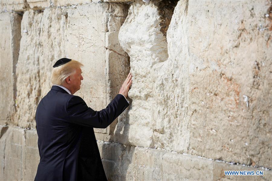 MIDEAST-JERUSALEM-WESTERN WALL-TRUMP-VISIT
