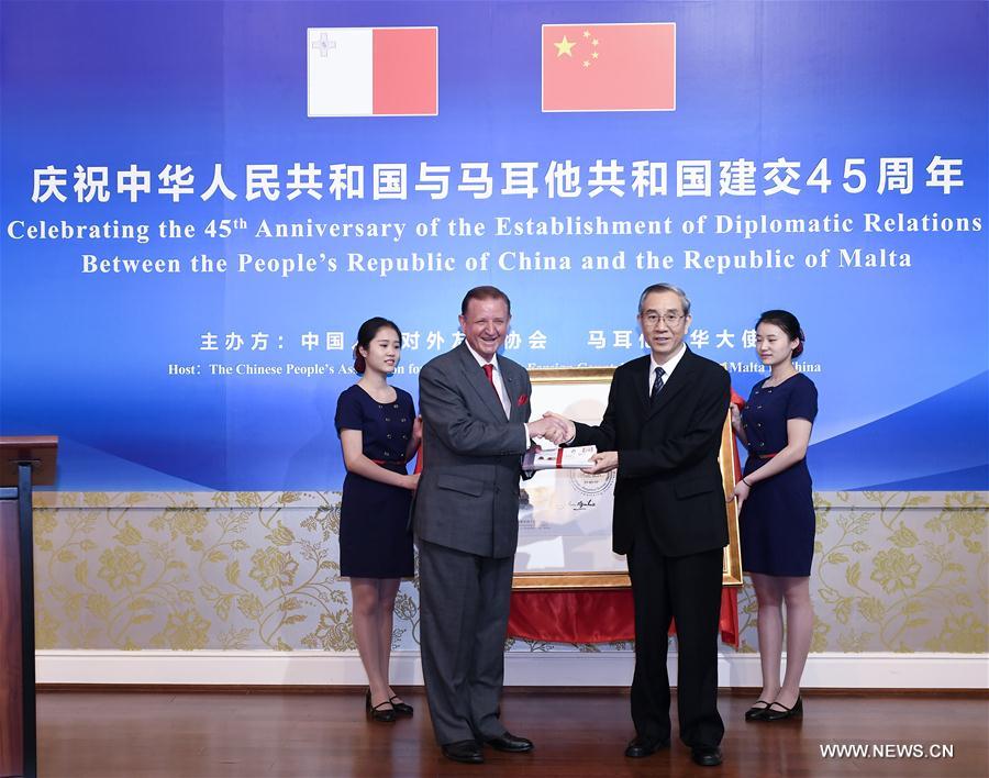 CHINA-BEIJING-MALTA-DIPLOMATIC RELATIONS-ANNIVERSARY (CN)