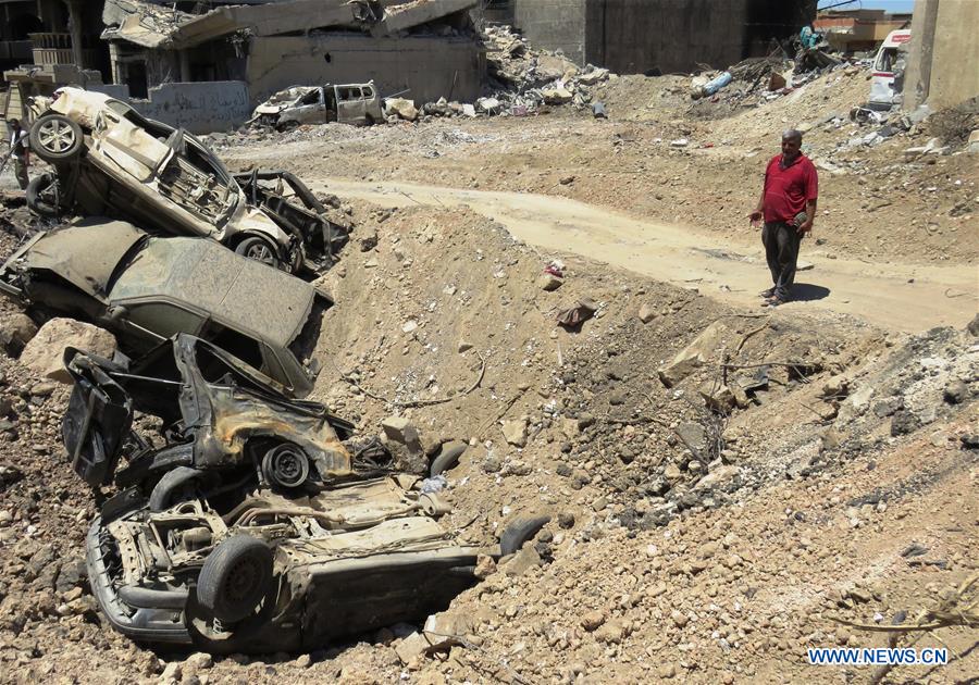 IRAQ-WESTERN MOSUL-RECAPTURED NEIGHBORHOOD-VISIT