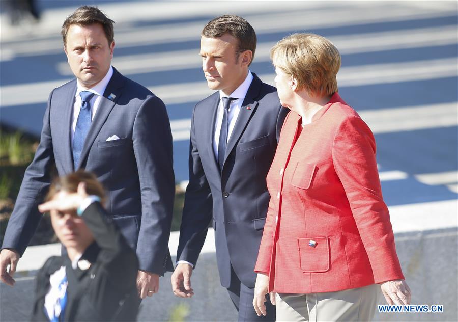 BELGIUM-BRUSSELS-NATO-SUMMIT-NATO NEW HEADQUARTERS-HANDOVER CEREMONY