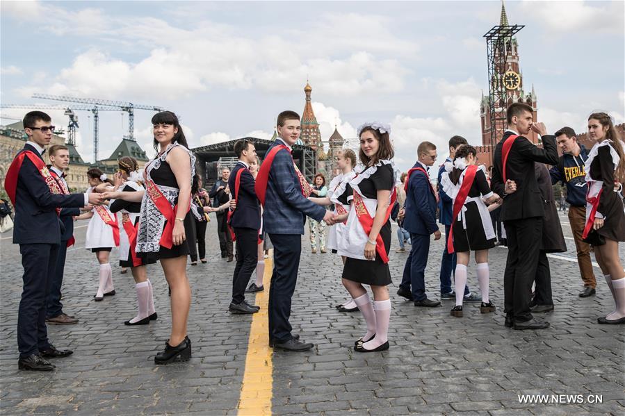 RUSSIA-MOSCOW-SCHOOL-LAST BELL