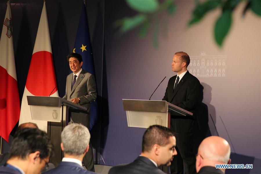 MALTA-VALLETTA-JAPAN-PM-VISIT