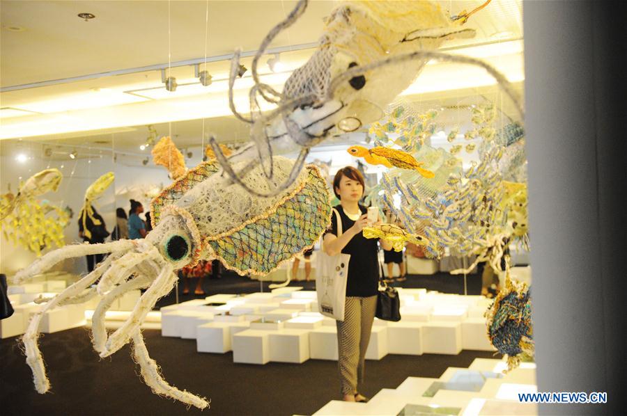 SINGAPORE-EXHIBITION-"GHOST NETS OF THE OCEAN"-MEDIA PREVIEW