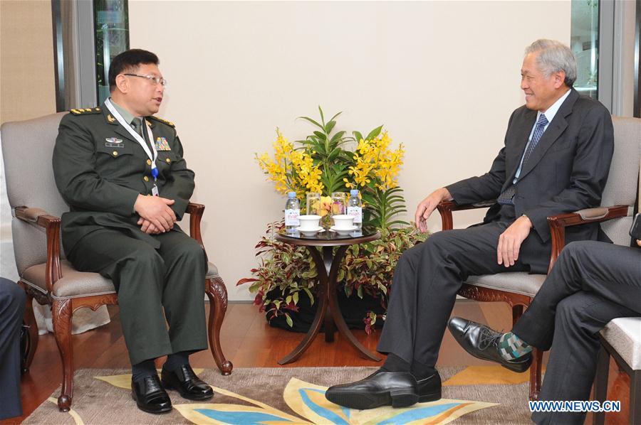 SINGAPORE-DEFENSE MINISTER-CHINA-MEETING