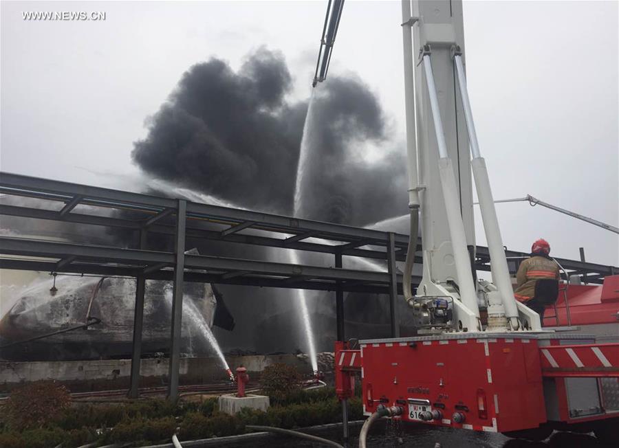 CHINA-SHANDONG-PETROCHEMICAL PLANT-EXPLOSION (CN)