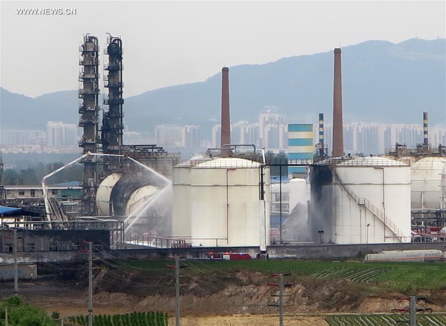 CHINA-SHANDONG-PETROCHEMICAL PLANT-EXPLOSION (CN)