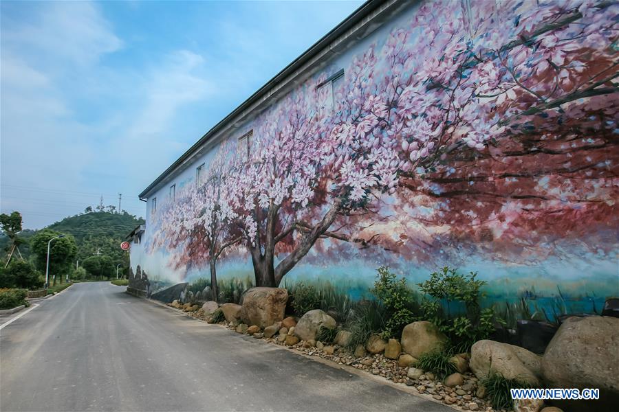 CHINA-ZHEJIANG-ANJI-WALL PAINTING (CN)