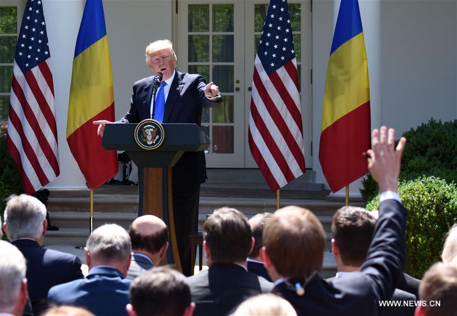 U.S.-WASHINGTON D.C.-TRUMP-PRESS CONFERENCE-QATAR-ACCUSING