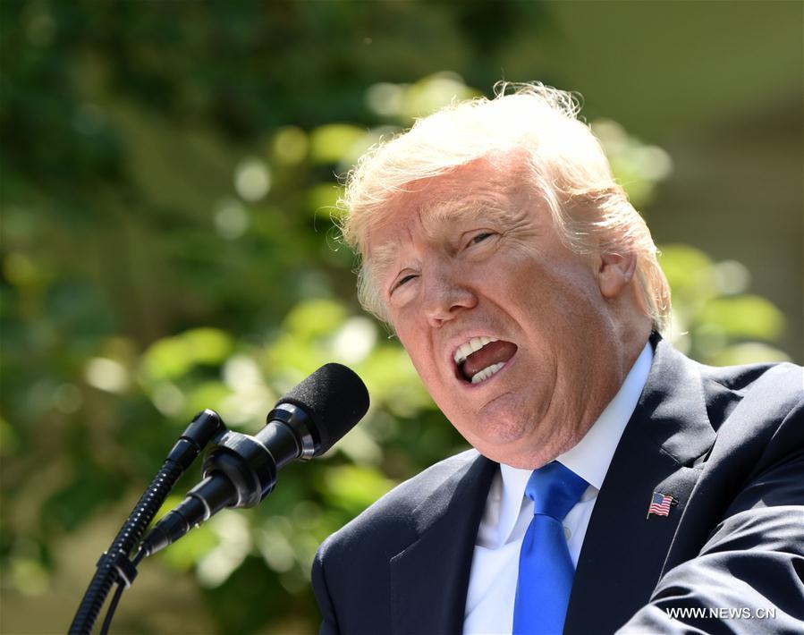 U.S.-WASHINGTON D.C.-TRUMP-PRESS CONFERENCE-QATAR-ACCUSING