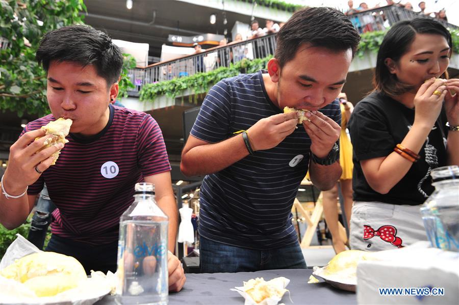 THAILAND-BANGKOK-DURIAN-EATING COMPETITION