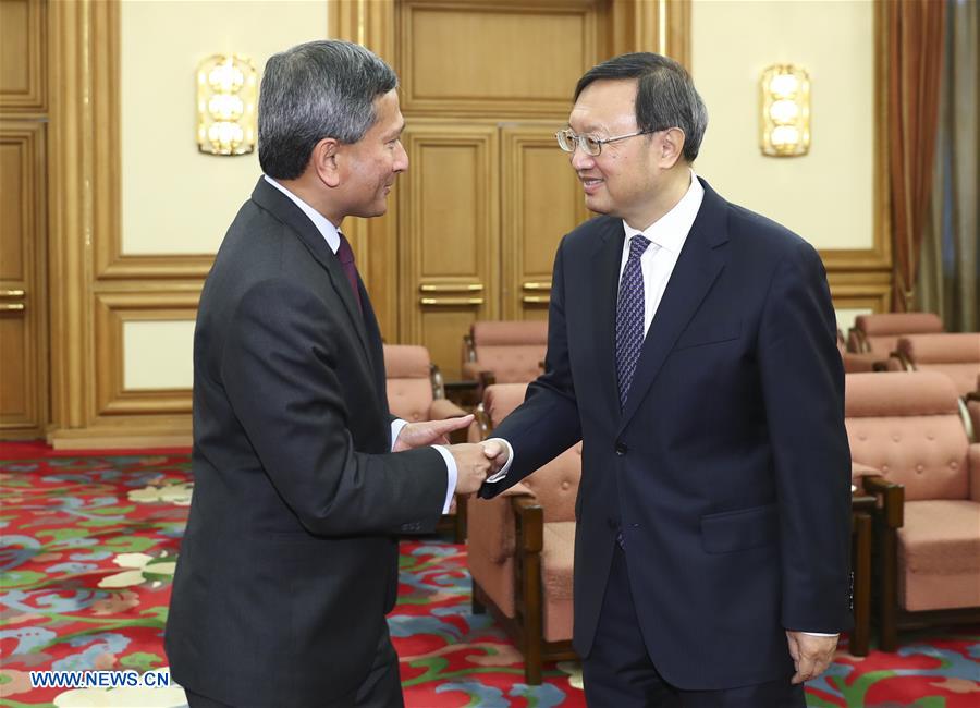 CHINA-BEIJING-SINGAPORE-YANG JIECHI-MEETING (CN)