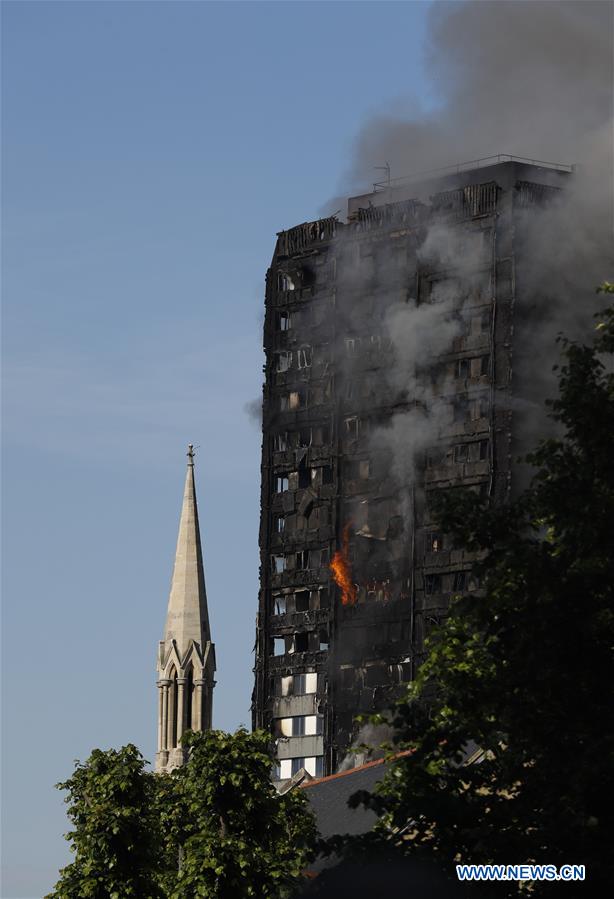 BRITAIN-LONDON-FIRE