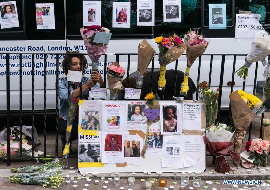 BRITAIN-LONDON-GRENFELL TOWER-FIRE-AFTERMATH
