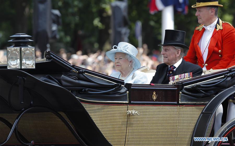 BRITAIN-LONDON-TROOPING THE COLOUR