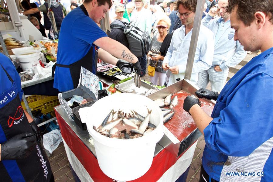 THE NETHERLANDS-SCHEVENINGEN-FLAG DAY-HERRING