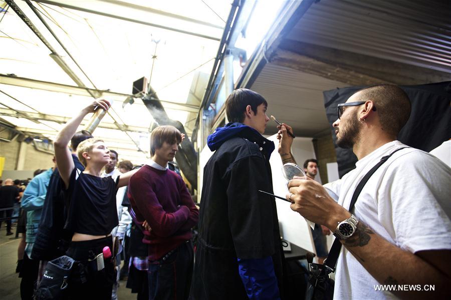 ITALY-MILAN-FASHION WEEK-DIESEL BLACK GOLD-BACKSTAGE