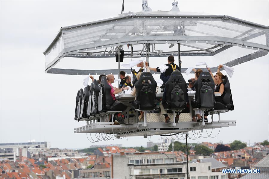 BELGIUM-BRUSSELS-DINNER IN THE SKY