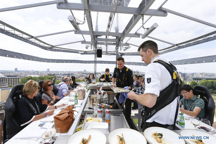 BELGIUM-BRUSSELS-DINNER IN THE SKY