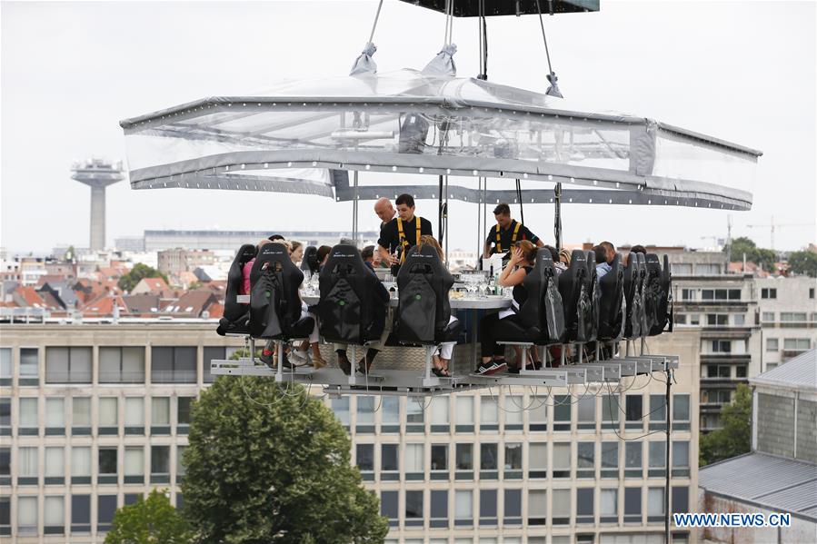 BELGIUM-BRUSSELS-DINNER IN THE SKY