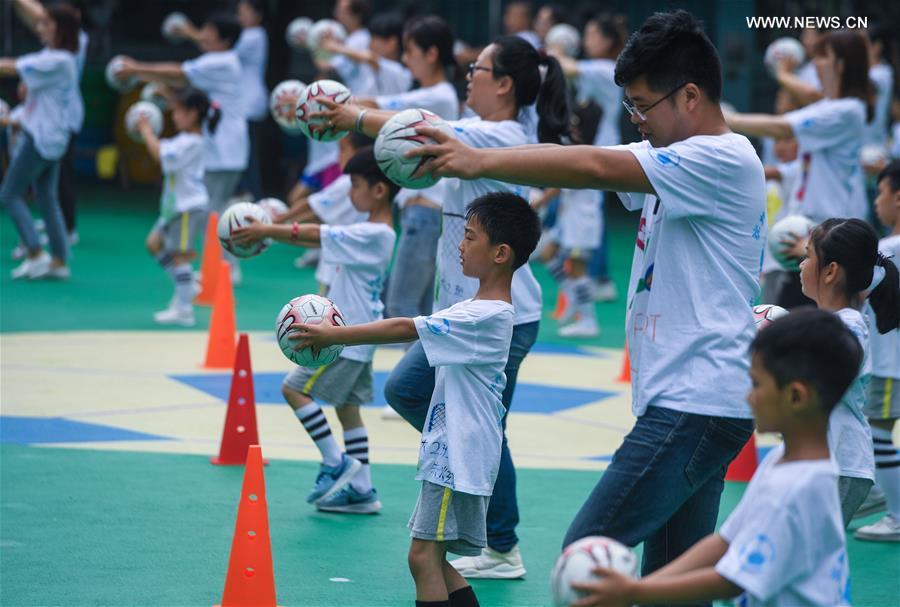 CHINA-ZHEJIANG-CHANGXING-FOOTBALL GAME (CN)