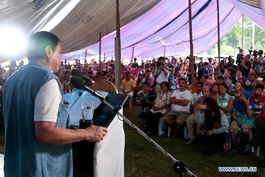 PHILIPPINES-ILIGAN-DUTERTE-REFUGEE